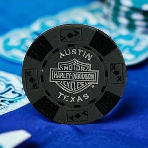 Harley-Davidson Cowboy Of Austin TX Motorycycle Poker Chip